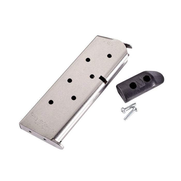 Classic Compact 1911 7 round .45 ACP Stainless with Base Pad magazine